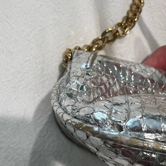 Silver python clutch purse - Picture 6 of 12